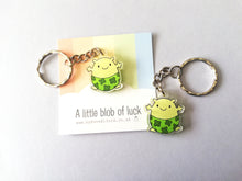 Load image into Gallery viewer, A little blob of luck keyring, recycled acrylic