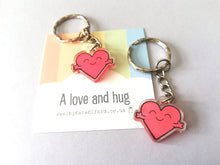Load image into Gallery viewer, A love and hug keyring