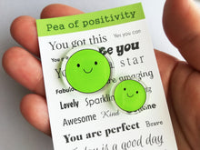 Load image into Gallery viewer, Pea of positivity tiny magnet set