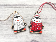 Load image into Gallery viewer, Mini penguin Christmas decorations