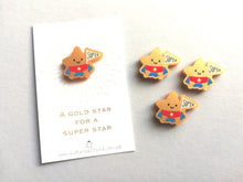 Load image into Gallery viewer, Gold star miniature magnet seconds