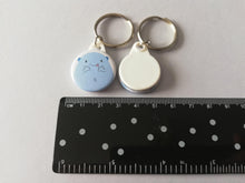Load image into Gallery viewer, Worry gobbler keyring by a ruler as a size guide