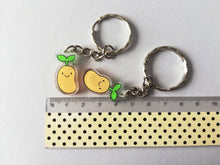 Load image into Gallery viewer, Keep bean you keyring, mini cute positive key fob, you are blooming amazing, made from recycled acrylic