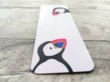 Load image into Gallery viewer, Puffin bookmark, bird page marker, bookmark gift