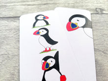 Load image into Gallery viewer, Puffin bookmark, bird page marker, bookmark gift