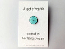 Load image into Gallery viewer, A spot of sparkle mini enamel pin
