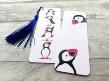 Load image into Gallery viewer, Puffin bookmark, bird page marker, bookmark gift
