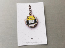 Load image into Gallery viewer, Tiny bee keyring, be you, mini wooden key fob, eco friendly wood, positive gift