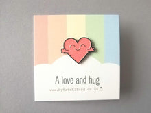 Load image into Gallery viewer, A love and hug enamel pin