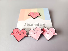 Load image into Gallery viewer, A love and hug enamel pin