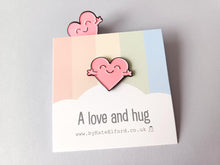 Load image into Gallery viewer, A love and hug enamel pin