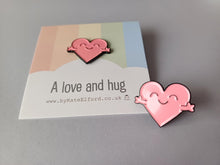 Load image into Gallery viewer, A love and hug enamel pin