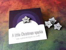 Load image into Gallery viewer, A little Christmas sparkle tiny star enamel pin