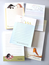 Load image into Gallery viewer, Penguin A6 notepad, things to do - A6 Note Pad - Blue And White Jotter - Penguin Design Notepad - High-Quality Paper Notepad