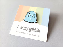 Load image into Gallery viewer, A worry gobbler enamel pin