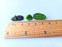 Load image into Gallery viewer, Little Pickle Enamel Pin - Cute Green, Positive Enamel Brooch, You Are a Big Deal