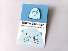 Load image into Gallery viewer, Worry Gobbler Enamel Pin – Positive Mental Health Badge
