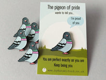 Load image into Gallery viewer, The Pigeon of Pride Enamel Pin