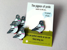 Load image into Gallery viewer, The Pigeon of Pride Enamel Pin