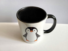 Load image into Gallery viewer, Penguin Mug - Ceramic Black and White Mug