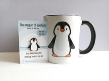 Load image into Gallery viewer, Penguin Mug - Ceramic Black and White Mug