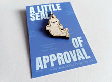 Load image into Gallery viewer, Seal of Approval Keyring - Tiny Eco Friendly Wood