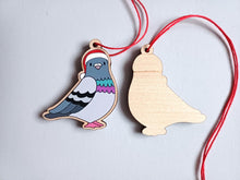 Load image into Gallery viewer, The Pigeon of Pride Christmas Ornament - Little Wooden Decoration