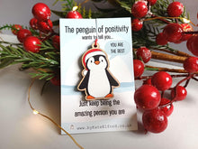 Load image into Gallery viewer, Penguin Christmas Ornament - Little Wooden Decoration