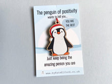 Load image into Gallery viewer, Penguin Christmas Ornament - Little Wooden Decoration