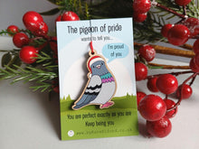 Load image into Gallery viewer, The Pigeon of Pride Christmas Ornament - Little Wooden Decoration