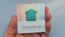 Load and play video in Gallery viewer, A positive vibe enamel pin