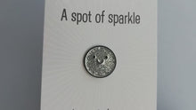Load and play video in Gallery viewer, A spot of sparkle, to remind you how fabulous you are, mini enamel pin, cute happy positive gift, friend, kind, be you, supportive