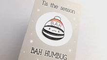 Load and play video in Gallery viewer, Sparkly humbug Christmas enamel pin