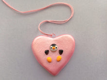 Load image into Gallery viewer, Penguin heart pink