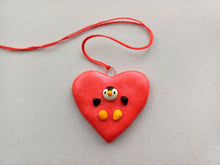 Load image into Gallery viewer, Penguin heart red