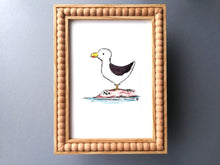 Load image into Gallery viewer, Seaside seagull print