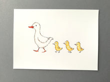 Load image into Gallery viewer, Duck and ducklings print