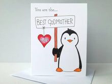 Load image into Gallery viewer, Best Godmother ever card, birthday, Christmas, Mother&#39;s day, Mothering Sunday
