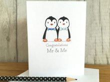Load image into Gallery viewer, Mr and Mr gay wedding card