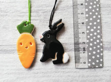 Load image into Gallery viewer, Black rabbit ornament