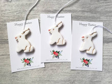 Load image into Gallery viewer, White rabbits, Easter tree ornaments
