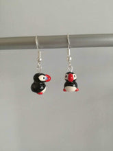 Load image into Gallery viewer, Puffin earrings