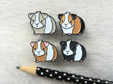 Load image into Gallery viewer, Tiny guinea pig enamel pins

