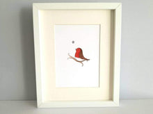 Load image into Gallery viewer, Robin print, unframed robin picture, memory robin and silver star, &#39;With you&#39; memorial
