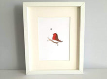 Load image into Gallery viewer, Robin print, unframed robin picture, memory robin and silver star, 'With you' memorial