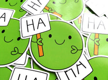 Load image into Gallery viewer, Fun happy stickers, gift for a friend, cute peas
