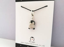 Load image into Gallery viewer, Mini ceramic penguin chick stitch marker