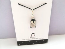 Load image into Gallery viewer, Grey penguin charm
