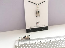 Load image into Gallery viewer, Ceramic penguin chick stitch marker