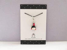 Load image into Gallery viewer, Puffin gift, mini pottery puffin stitch marker
